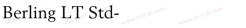 Berling LT Std字体转换